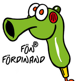 Cartoon Fön Fördinand (hair dryer)