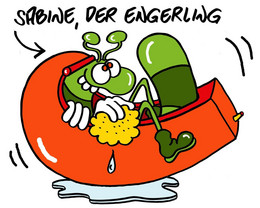 Cartoon Sabine Engerling (gerbil)