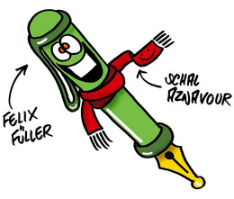 Cartoon Felix Füller (ink fountain pen)