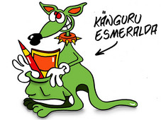 Cartoon Esmeralda Känguru