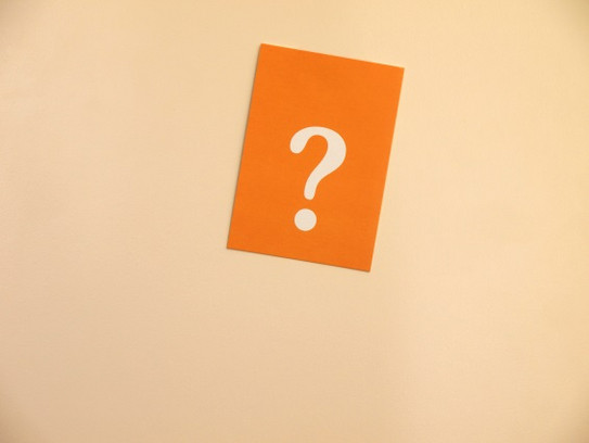 Post it with a question mark