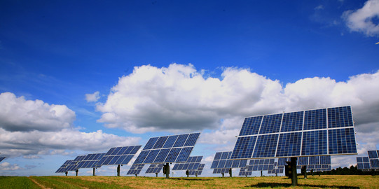 Erzeugung von Solarstrom
