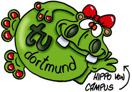 Cartoon Hippo von Campus