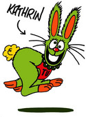 Cartoon Katrin Karnickel (rabbit)
